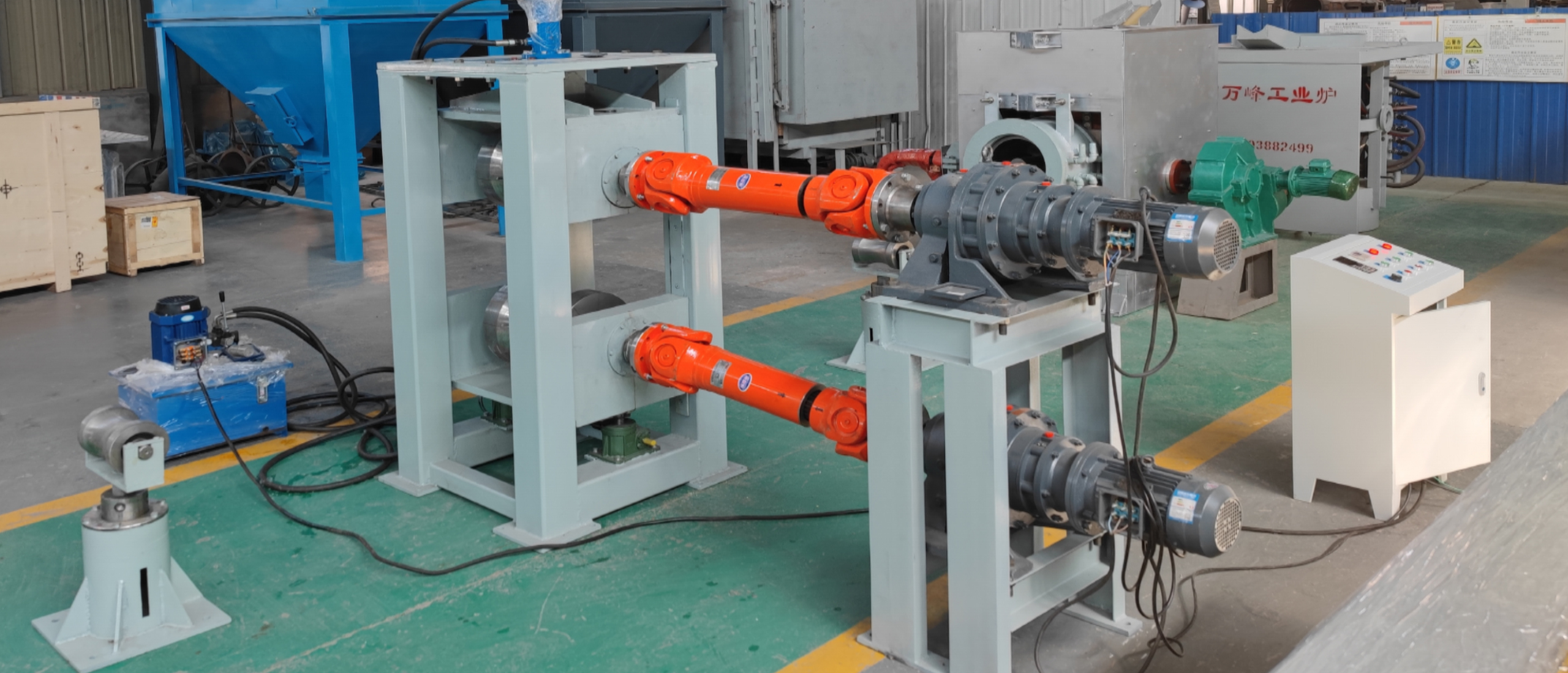 Rod/ Plate/Pipe Horizontal continuous casting machineLuoyang Wanfeng